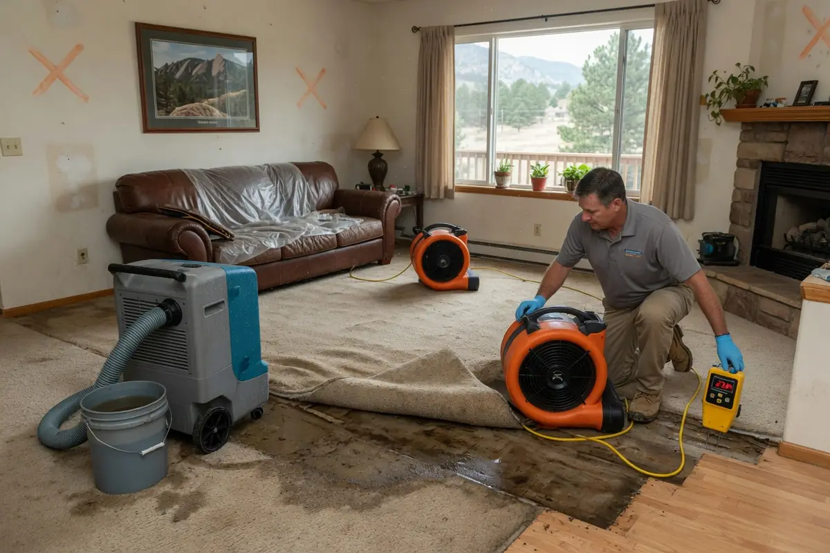 Boulder Water Damage Restoration CO, LLC crew at work